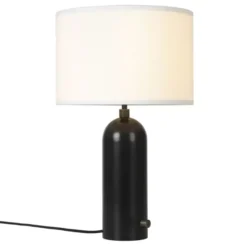 Lampa Stołowa Gravity 49 Cm Czerniona Stal Biała Gubi