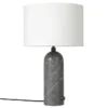 Lampa Stołowa Gravity 49 Cm Szary Marmur Biały Klosz Gubi