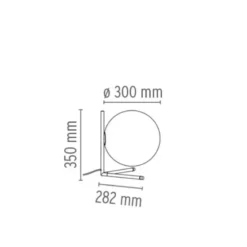 Lampa Stołowa Ic T2 Chromowana Flos