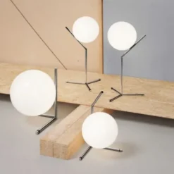 Lampa Stołowa Ic T1 High Chromowana Flos