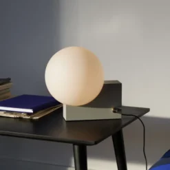 Lampa Stołowa Journey Shy1 Jedwabista-Szara Andtradition