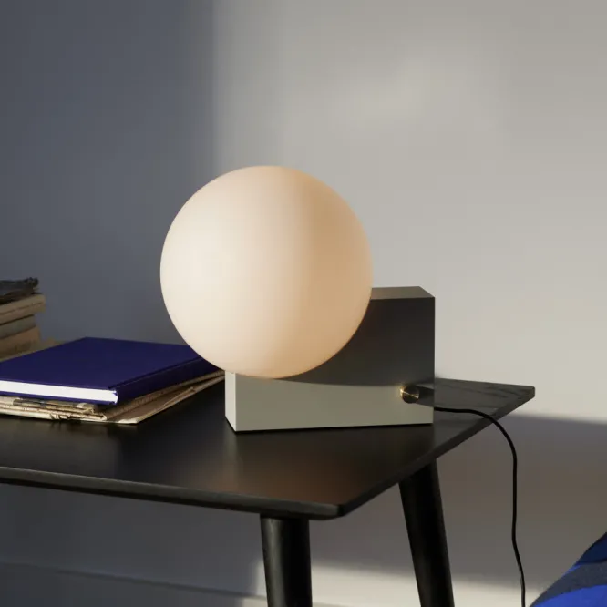 Lampa Stołowa Journey Shy1 Jedwabista-Szara Andtradition