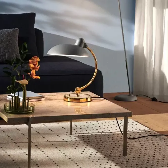 Lampa Stołowa Kaiser Idell Luxus Biała Fritz Hansen