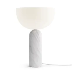 Lampa Stołowa Kizu 45 Cm Biały Marmur New Works