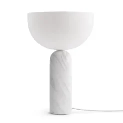 Lampa Stołowa Kizu 45 Cm Biały Marmur New Works