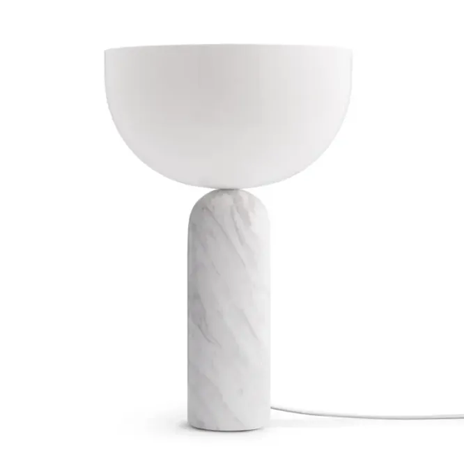 Lampa Stołowa Kizu 45 Cm Biały Marmur New Works