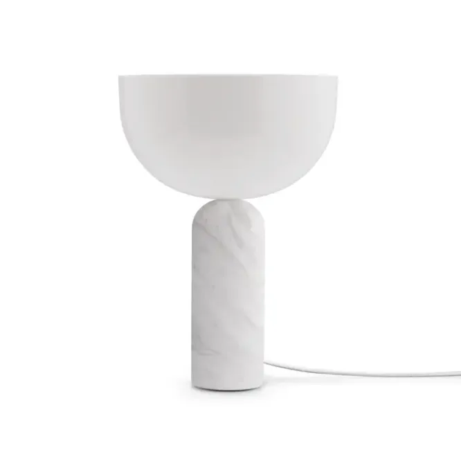 Lampa Stołowa Kizu 35 Cm Biały Marmur New Works