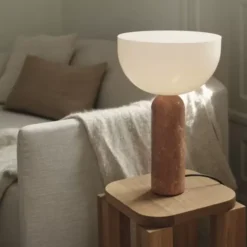 Lampa Stołowa Kizu 45 Cm Rdzawy Marmur New Works