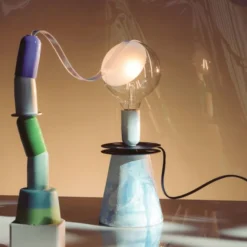 Lampa Stołowa Lampadina Biała Flos