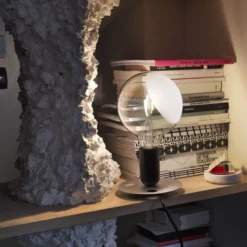 Lampa Stołowa Lampadina Czarna Flos