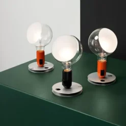 Lampa Stołowa Lampadina Czarna Flos
