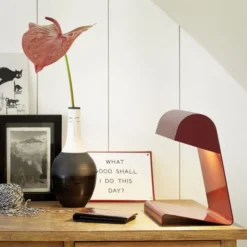 Lampa Stołowa Lampe De Bureau Czerwona Vitra