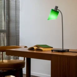 Lampa Stołowa Lampe De Bureau Zielona Nemo