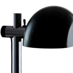 Lampa Stołowa Lauro Czarny Klosz Z Chromowaną Podstawą Marset