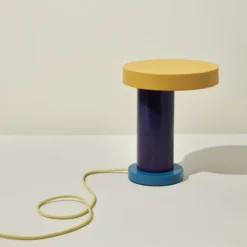 Lampa Stołowa Magic Fioletowo-Żółta Hubsch