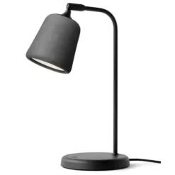 Lampa Stołowa Material Beton Ciemnoszary New Works