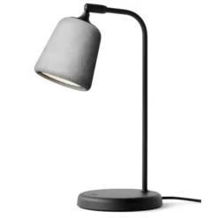 Lampa Stołowa Material Beton Jasnoszary New Works