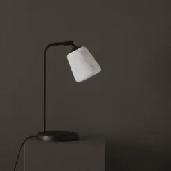 Lampa Stołowa Material Biały Marmur New Works
