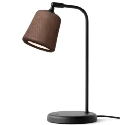 Lampa Stołowa Material Dąb Przydymiony New Works