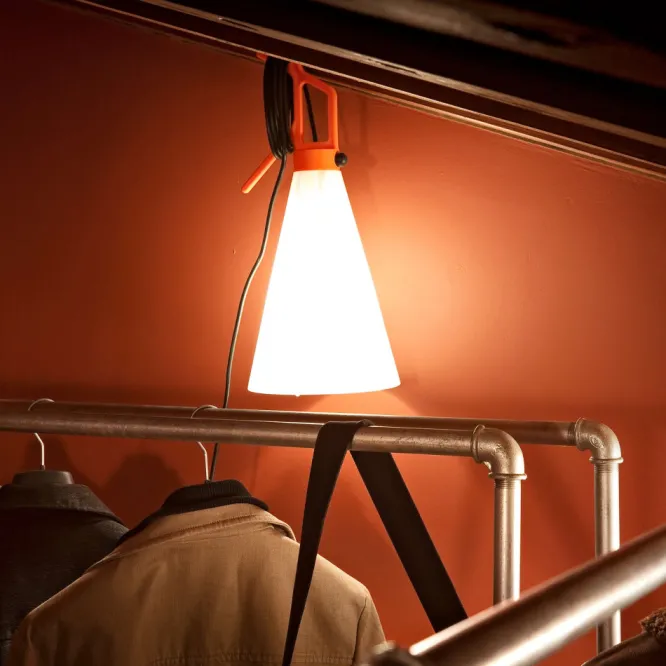 Lampa Stołowa Mayday Pomarańczowa Flos