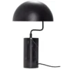 Lampa Stołowa Metal Marble Czarna Hubsch