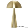 Lampa Stołowa Metal Mosiężna Hubsch