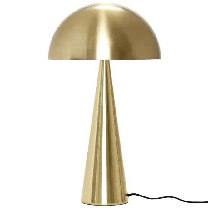 Lampa Stołowa Metal Mosiężna Hubsch