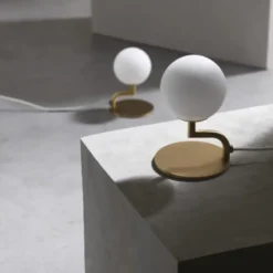 Lampa Stołowa Mobil Mosiężna Pholc