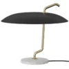 Lampa Stołowa Model 537 Mosiężny Wspornik - Czarny Klosz Astep