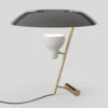 Lampa Stołowa Model 548 Polerowany Mosiądz - Szary Astep