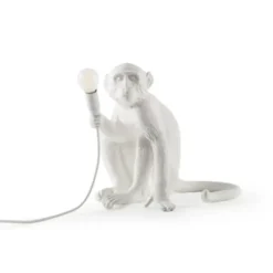 Lampa Stołowa Monkey Biała - Wersja Siedząca Seletti