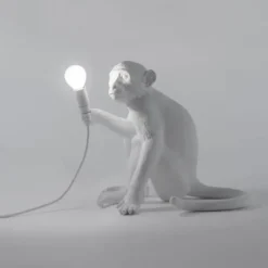 Lampa Stołowa Monkey Biała - Wersja Siedząca Seletti