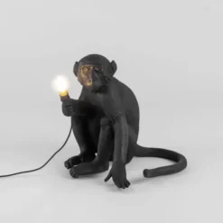 Lampa Stołowa Monkey Czarna - Wersja Siedząca Seletti