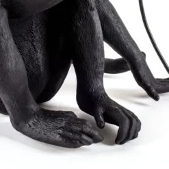 Lampa Stołowa Monkey Czarna - Wersja Siedząca Seletti