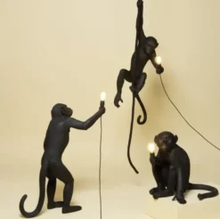 Lampa Stołowa Monkey Czarna - Wersja Stojąca Seletti