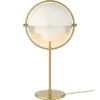 Lampa Stołowa Multi-Lite Brass White Semi Matt Gubi