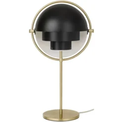 Lampa Stołowa Multi-Lite Brass Black Semi Matt Gubi