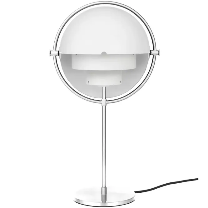 Lampa Stołowa Multi-Lite Chrome White Semi Matt Gubi