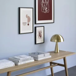 Lampa Stołowa Mush Mosiężna Hubsch
