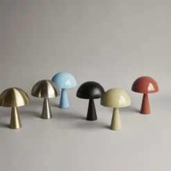 Lampa Stołowa Mush Mosiężna Hubsch
