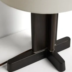 Lampa Stołowa Niani Drewno Kauczukowe Brązowe Kave Home