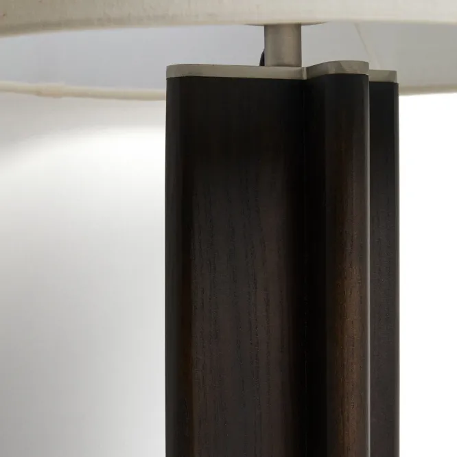 Lampa Stołowa Niani Drewno Kauczukowe Brązowe Kave Home