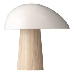Lampa Stołowa Night Owl Biała Podstawa Jesionowa Fritz Hansen