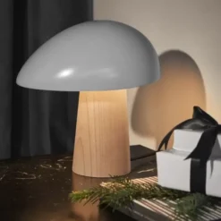 Lampa Stołowa Night Owl Biała Podstawa Jesionowa Fritz Hansen