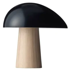 Lampa Stołowa Night Owl Granatowa Podstawa Jesionowa Fritz Hansen