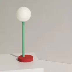 Lampa Stołowa Off Centre Czerwono-Jasnozielona Atelier Areti