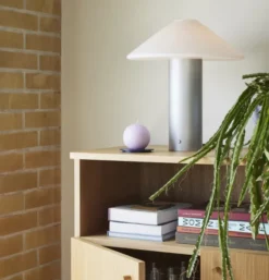 Lampa Stołowa Orbit Srebrna Hubsch