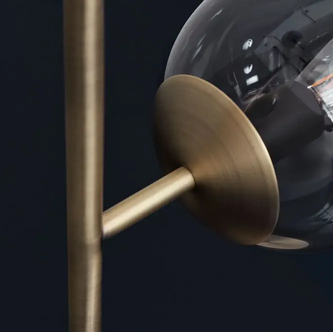 Lampa Stołowa Orb Mosiężna Bolia