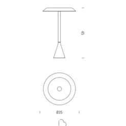 Lampa Stołowa Panama Czarna Nemo