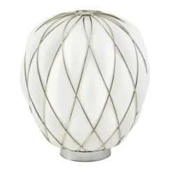 Lampa Stołowa Pinecone 36 Cm Chromowana Fontana Arte